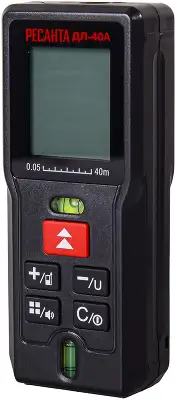 Лазерный дальномер Ресанта ДЛ-40A 2кл.лаз. 670нм цв.луч. красный в кейсе (61/10/526)