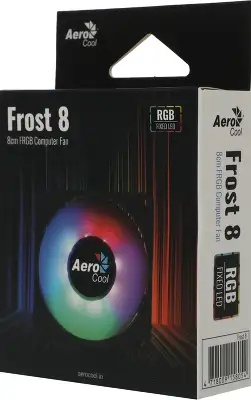 Вентилятор AeroCool Frost 8, 80мм, 1500rpm, 28.3 дБ, 3pin+Molex, 1шт, FRGB