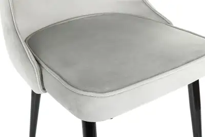 Стул для дома Бюрократ CH-K4 св.серый Holland 09 металл черный на ножках (CH-K4_1/HL09)