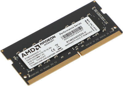 Память DDR4 8Gb 2400MHz AMD R748G2400S2S-U Radeon R7 Performance Series RTL PC4-19200 CL16 SO-DIMM 260-pin 1.2В Ret