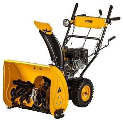 Denzel Бензиновая снегоуборочная машина SBM 610, 212cc, ручной старт, фара [97653]