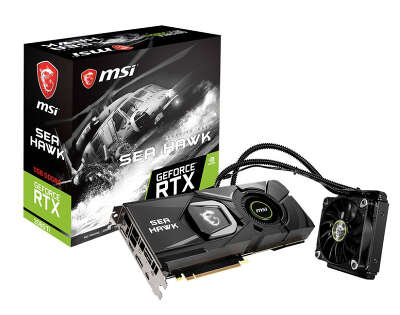 Видеокарта MSI nVidia GeForce RTX 2080 Ti SEA HAWK X 11Gb GDDR6 PCI-E HDMI, 3DP