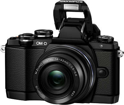 Цифровая фотокамера Olympus OM-D E-M10 Black Kit (M.Zuiko 14-42 мм)