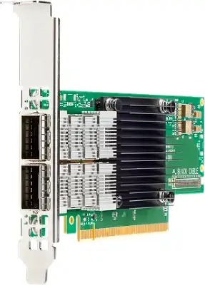 Адаптер Infiniband/ ConnectX®-6 VPI adapter card, HDR IB (200Gb/s) and 200GbE, dual-port QSFP56, PCIe4.0 x16, tall bracket