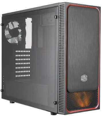 Cooler Master MasterBox E500L, w/o PSU, Black, ATX