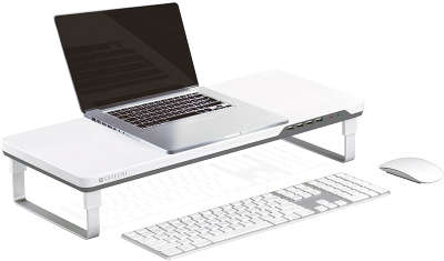Подставка для ноутбука или монитора Satechi F3 Smart Monitor Stand White