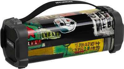 Колонка порт. Hyundai H-PAC440 черный 9W 1.0 BT/3.5Jack/USB 10м 1500mAh
