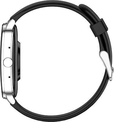 Смарт-часы Amazfit Pop 3S A2318 1.96" AMOLED корп.серебристый рем.черный (6972596107095)