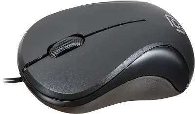 Мышь Оклик 115S черный оптическая 1200dpi USB для ноутбука 3but (711636)