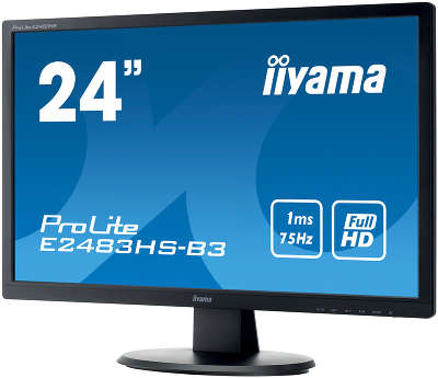 Монитор Iiyama 24" ProLite E2483HS-B3 черный TN