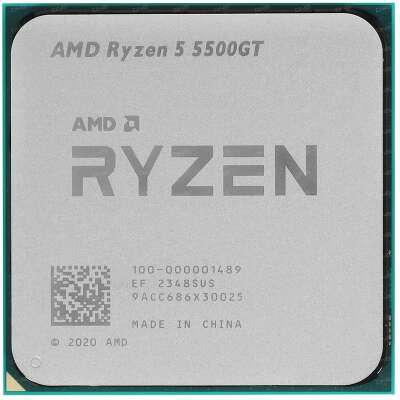 Процессор AMD Ryzen 5 5500GT (Soc-AM4, 3.6-4.4GHz, 6 cores/12 threads, 3Mb+16Mb, 65W, unlocked, Radeon 1900MHz) tray (100-000001489)