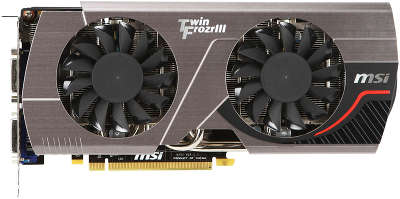 Видеокарта PCI-E NVIDIA GeForce N570GTX Twin Frozr III PE OC 1280MB DDR5 MSI, RTL