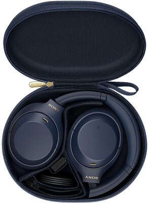 Беспроводные наушники Sony WH-1000XM4, с шумоподавлением, синие