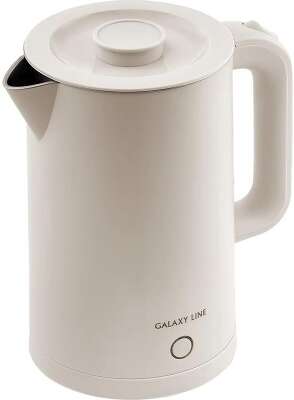 Чайник электрический Galaxy Line GL 0362 1.7л. 2200Вт бежевый (корпус: нержавеющая сталь/пластик)