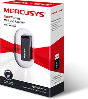 Повреждение упаковки Mercusys MW300UM Компактный USB-адаптер с поддержкой Wi-Fi N300