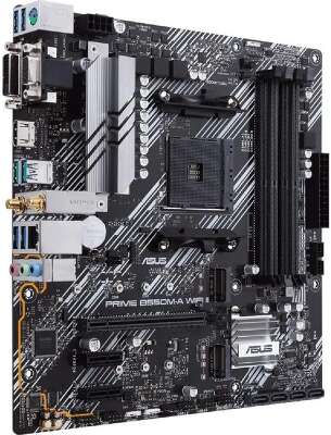 ASUS Prime B550M-A WiFi II B550 Socket AM4 4xDDR4, 4xSATA3, RAID, 2xM.2, 1xPCI-E16x, 6xUSB3.2, D-Sub, DVI-D, HDMI, WiFi, Glan, mATX