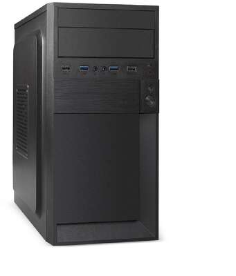 Exegate EX291144RUS Корпус Minitower ExeGate BAA-105U2-01 (mATX, без БП, 2*USB+2*USB3.0, аудио, черный)