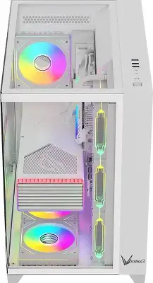 Корпус Formula Crystal Z9 белый без БП ATX 7x120mm 2xUSB3.0 audio bott PSU