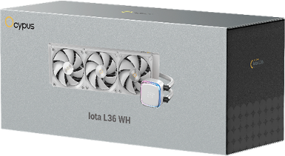 Система водяного охлаждения Ocypus Iota L36 WH, 360mm, Display Pump, 3x120mm FDB fans, LGA115X/1200/1700/18XX, AM4/AM5