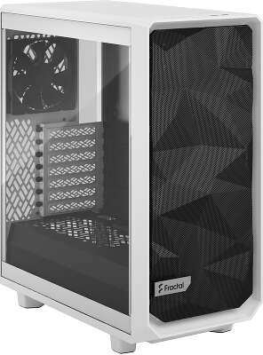 Корпус Fractal Design Meshify 2 Compact Clear Tempered Glass, белый, ATX, Без БП (FD-C-MES2C-05)