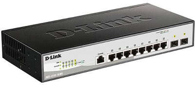 Коммутатор D-Link DGS-1210-10/ME/B 8x1Гбит/с 2SFP управляемый