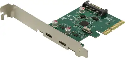 Контроллер PCI-E ASM1142 2xUSB3.1 Type-C Bulk