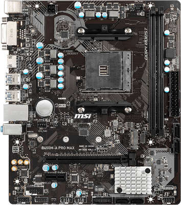 Материнская плата mATX LGAAM4 MSI B450M-A PRO MAX