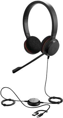 Проводная гарнитура Jabra Evolve 20, Stereo
MS, USB C/A adapter (PN: 4999-823-169)