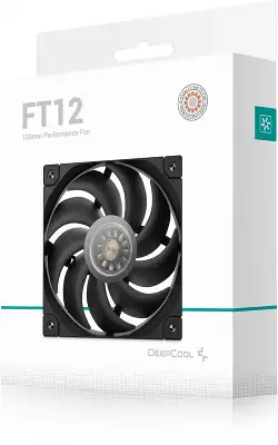 Вентилятор для корпуса Deepcool FT12 (120mm, 2150rpm, 75 CFM, 32 дБ, PWM 4-pin, black) (R-FT12-BKWPN1-G)