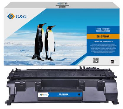 Картридж Cartridge G&G 80A для HP LJ P2035/P2055/M401/M425;Canon LBP6300dn/6310dn/6650dn/6670 (2 700стр.) (аналог CF280A)