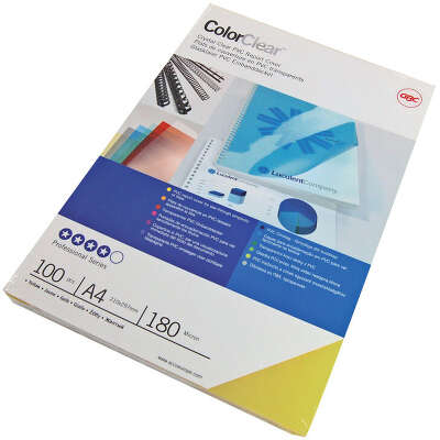 Обложки для переплёта GBC A4 180мкм дымчатый (100шт) ColorClear (CE011850E)