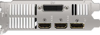Видеокарта GIGABYTE NVIDIA nVidia GeForce GTX1650 D6 Low Profile 4G 4Gb DDR6 PCI-E DVI, 2HDMI, DP