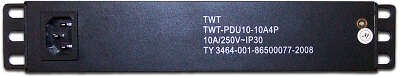 Блок распределения питания Lanmaster TWT-PDU10-10A4P гор.размещ. 4xSchuko 10A