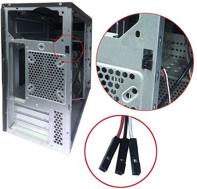 Корпус ExeGate SP-415UP, черный, mATX, 450W (EX277200RUS)