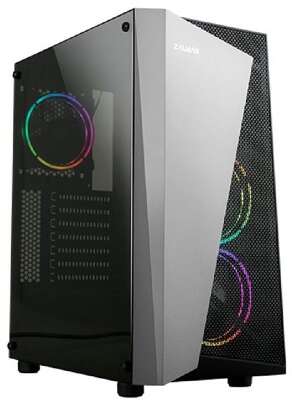 ZALMAN S4 Plus, без БП, боковое окно (акрил), черный,  ATX