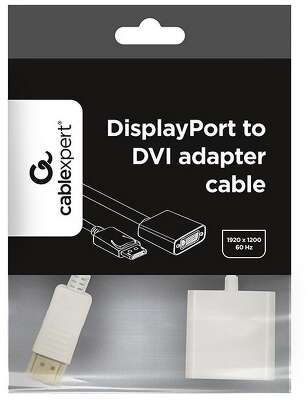 Переходник Cablexpert DisplayPort -> HDMI Cablexpert A-DPM-HDMIF-002-W 20M/19F, белый, пакет (078733)