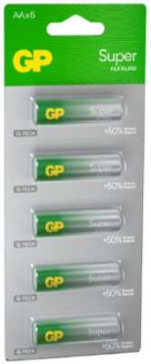 GP 15AA21-2CRSC5 60/600 Super Alkaline G-Tech (5 шт. в уп-ке)