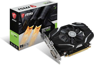 Видеокарта MSI nVidia GeForce GTX1050 2Gb DDR5 PCI-E DVI, HDMI, DP