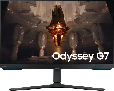 Монитор Samsung 32" Odyssey G7 S32BG700EUXEN черный IPS LED 16:9 HDMI M/M полуматовая HAS Piv 400cd 178гр/178гр 3840x2160 144Hz FreeSync Premium Pro DP 4K USB 8.3кг