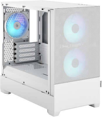 Корпус Fractal Design Pop Mini Air RGB White TG Clear Tint, белый, mATX, Без БП (FD-C-POR1M-01)