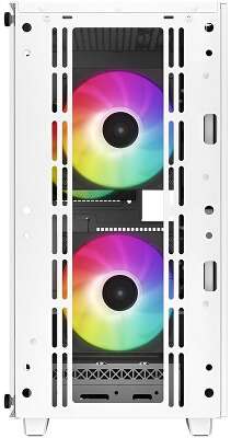 Корпус DEEPCOOL MiniTower CC360 WH ARGB white (mATX, без БП, USB3.0+USB2.0, 3x120mm ARGB) (R-CC360-WHAPM3-G-1)