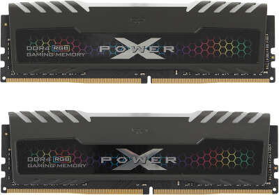 Набор памяти DDR4 DIMM 2x8Gb DDR3600 Silicon Power XPower Turbine RGB (SP016GXLZU360BDB)
