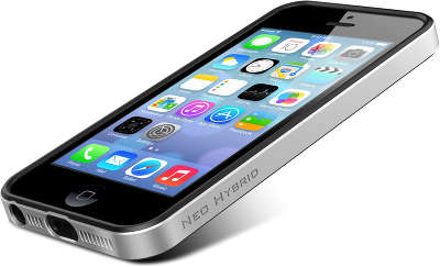 Чехол Spigen SGP Neo Hybrid EX для iPhone 5/5S, Satin Silver [SGP10361]