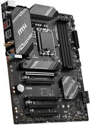 Материнская плата MSI B760 GAMING PLUS WIFI B760, LGA1700, 4*DDR5, 5*PCIEx16, 2*M.2, 2*TypeC, 2*USB3.2Gen2, 2*USB3.2Gen1, 8*USB2.0, 4*SATA3.0, 2.5G, DP, HDMI, ATX, RTL