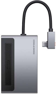 Адаптер Baseus Magic Multifunctional USB-C HUB, Grey [CAHUB-DA0G]