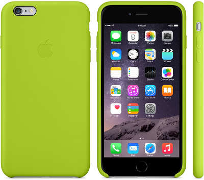 Силиконовый чехол для iPhone 6 Plus/6S Plus Apple Silicone Case, Green [MGXX2ZM/A]