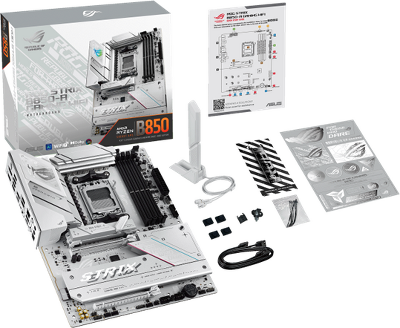 Материнская плата ASUS ROG STRIX B850-A GAMING WIFI, AM5, B850, 4*DDR5, 2*SATA, 4*M.2, 6*USB 3.2, 2*USB 2.0, Type-C, 2*PCIx16, 1*PCIx1, DP+HDMI, ATX; 90MB1J50-M0EAY0