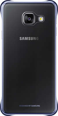 Чехол-накладка Samsung для Samsung Galaxy A3 Clear Cover A310, черный/прозрачный (EF-QA310CBEGRU)