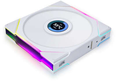 Вентилятор для корпуса Lian-Li Uni Fan TL 140 LCD ARGB 140х140x28 белый 7-pin 28.5дБ (G99.14TLLCD1W.00) Ret