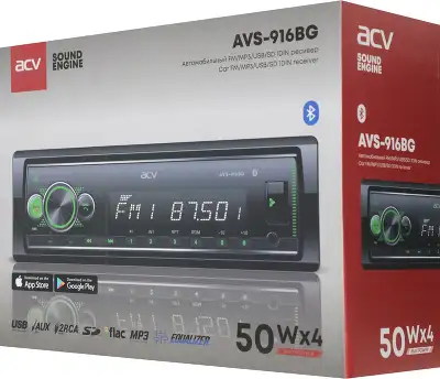 Автомагнитола ACV AVS-916BG 1DIN 4x50Вт (37610)